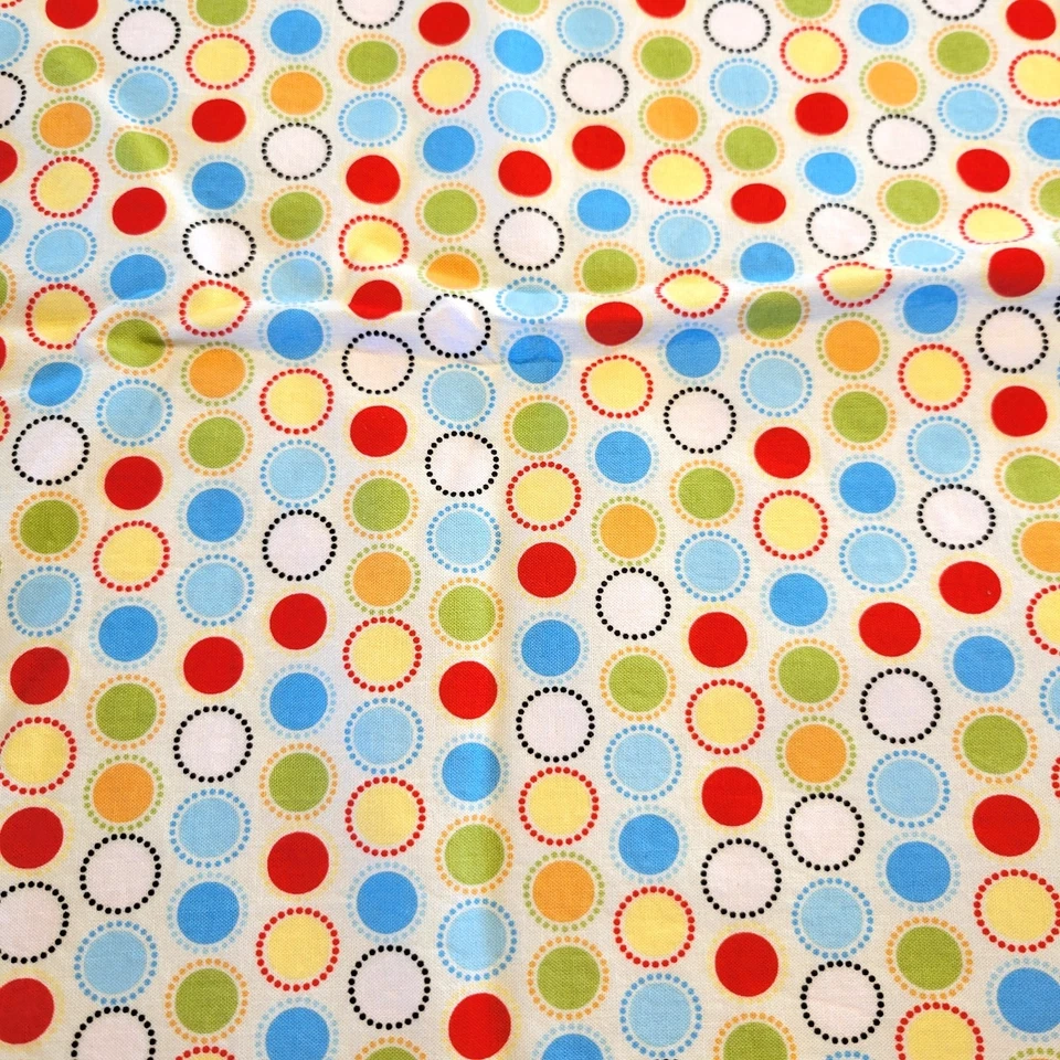 Hobby Lobby Fabric 40"x32" Multicolor Dot Print Cotton Quilting Sewing Material - Image 1 of 4