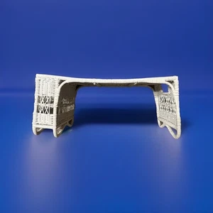 Vintage Wicker Bed Breakfast Lap Serving Tray with Magazine Holder - Picture 1 of 7