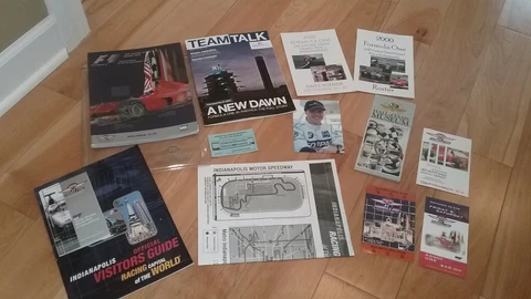 2000 US Grand Prix Ticket Stubs & Brochures Formula One Indianapolis Speedway Cover