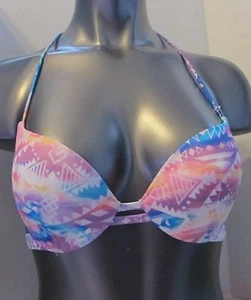 Victoria's Secret PINK Push-Up Strappy Bikini Top Medium NWT - Picture 1 of 2