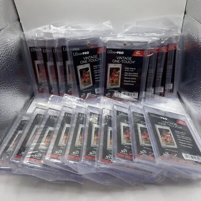 Ultra Pro VINTAGE One-Touch 35pt Point Magnetic Card Holder, lot of 20