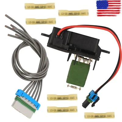 For 96-12 Chevrolet Express GMC Savana 1500 Front HVAC Blower Motor Resistor Kit - Image 1 of 4
