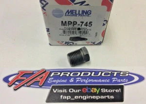 Melling MPP-745 1/4" Pipe X .740" Long 9/16" Hex Drive Pipe Plugs Sold Each - Picture 1 of 4