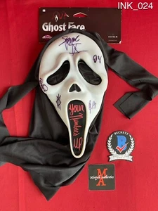 Maschera Ghostface Scream Ice Nine Kills band completa firmata Spencer Charnas Beckett - Foto 1 di 14