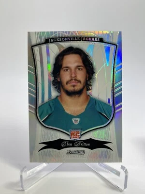 Eben Britton Jaguars 2009 Bowman Sterling Football Refractor Rookie RC /299 #38 - Image 1 of 2
