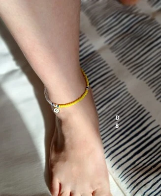 全新 女式 水晶珠 美丽颜色 手工踝手链 — 第 1/4 张图片