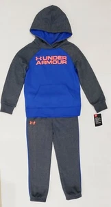Boy's UNDER ARMOUR size 5 Sweatshirt Hoodie & Pants 2 Piece Set Long Sleeve NWT - Picture 1 of 3