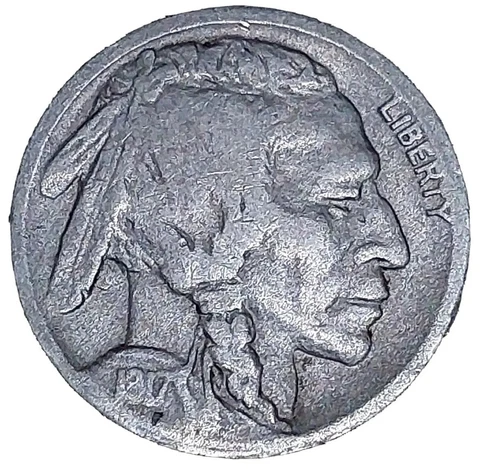 1917-D Buffalo Nickel 5 Cents ~ Scarcer Date~ G-VG DETAILS Cover