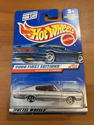 Hot Wheels Silver Red Interior ‘67 Dodge Chrysler Charger 2000 First Editions - Image 1 of 2