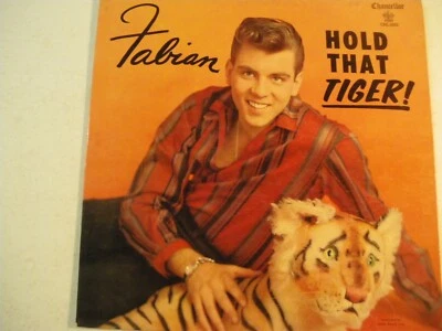 FABIAN HOLD THAT TIGER! LP ORIG PINK LABELS 1959 DEEP GROOVE CHANCELLOR CHL-5003 - Image 1 of 4