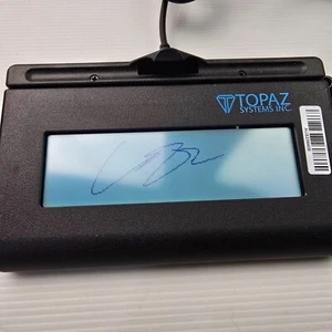 Almohadilla de captura de firma USB Topaz T-LBK460-HSB-R con bolígrafo - Imagen 1 de 3