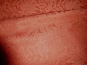 ADOBE COTTON polyester Woven damask LEAF DAMASK new DRAPERY FABRIC solid color - Picture 1 of 4