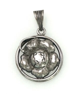 Kettenanhänger Anhänger Tudor Rose? 800 Silber Blume Anrik 3,33g GS-F79H12  - Bild 1 von 4