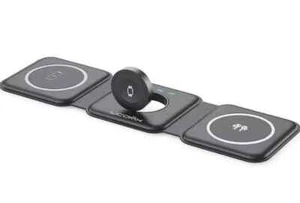 3 in 1 Portable Magnetic Wireless Charger for iPhone/ iWatch /Airpods 2,3,Pro - Picture 1 of 7