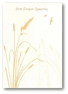 Birds in Flight SYMPATHY Card with Bible Text Psalm 55:22 - EB8171 - Picture 1 of 1