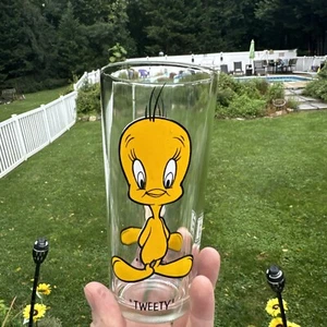 Vintage Tweety Bird 1973 Warner Bros Pepsi Collector Series Drinking Glass - Picture 1 of 5