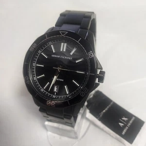 Armani Exchange AX1952 Three-Hand Date Black Stainless Steel Mens Watch New - Picture 1 of 5