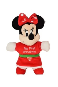 Disney Baby Minnie Mouse My First Christmas Musical Plush Toy 8" Red Light Sound - Picture 1 of 5
