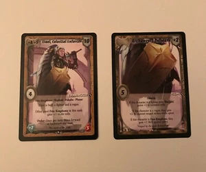EIAEL ENFORCER and ARCHANGEL BULWARK Warlord CCG Saga of Storm 20th Anniversary - Picture 1 of 1