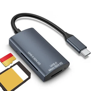 Memory Card Reader High Speed Data Transfer Usb-c Type-c Tf Sd-card Memory Card - Photo 1 sur 13