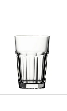 LAV Heavy Base 10 oz Clear Glass Drinking Glasses for Water, Juice, Beer [Set Of 12]