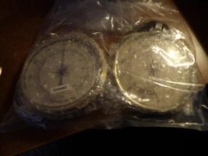 Analog Hygrometer, Thermometer, Clock and Barometer - 4 pcs. - Picture 1 of 4