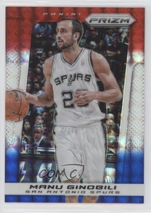 2013-14 Panini Prizm Red White & Blue Mosaic Prizm Manu Ginobili #122 HOF