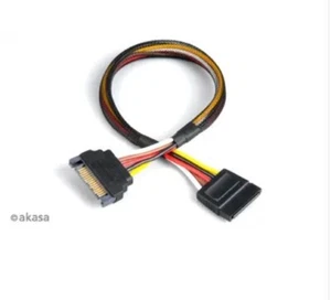 AKASA SATA Power Cable Extension AK-CBPW04-30 - Picture 1 of 2