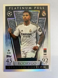 TOPPS MATCH ATTAX 2024-2025 24/25 RODRYGO PLATINUM PULL - Imagen 1 de 2