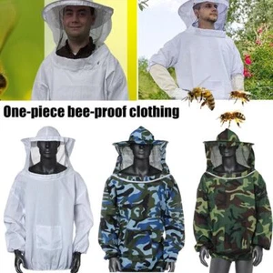 Bees Proof Clothing Protective Beekeeping-Jacket Half Body Anti-bee Bite Hooded - Picture 1 of 12