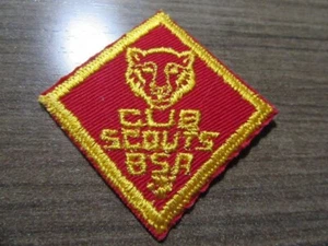 Parche de rango Bear Cub Scout sarga década de 1960 IN7 - Imagen 1 de 1