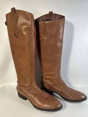 Botas de montar Sam Edelman de cuero marrón whisky Penny para mujer 8,5 M botas árboles Foto 1 de 4