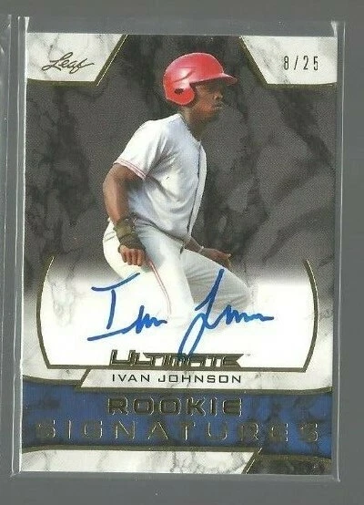 2019 Leaf Ultimate Draft Gold #RSIJ1 Ivan Johnson 3/25 (ref 91452) - Image 1 of 1