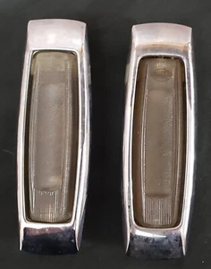 72-89 MERCEDES BENZ Hella Solid Interior Dome Lights Pair 380SL 450SL 560SL OEM - Picture 1 of 5