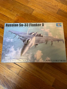 1/72 Trumpeter Sukhoi Su33 Flanker D Russian Fighter *NEW FACTORY SEALED* - Picture 1 of 5
