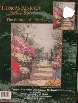 Thomas Kinkade "The Garden of Promise" Counted Crosstitch/Needlepoint Chart Only - Image 1 of 3