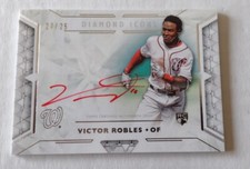 2018 Topps Diamond Icons Victor Robles RC /25 Red Ink ON-CARD Auto SSP