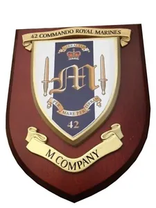 42 Commando M Company Royal Marines Military Wall Plaque UK Made for MOD - Picture 1 of 2