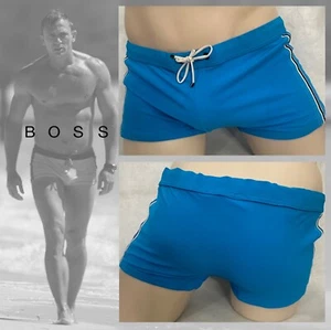 Hugo Boss Square Cut Swimsuit Medium 36-44" waist Nylon / spandex Gently worn - Picture 1 of 5