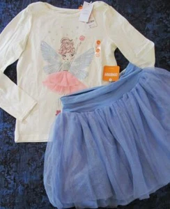 NWT 10 Gymboree Cozy Fairytale Fairy Sparkle Shirt Blue Tutu Skirt - Picture 1 of 5