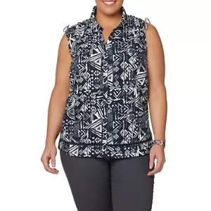 Ladies Plus Blouse Navy Size 3XL Sleeveless NEW - Picture 1 of 1