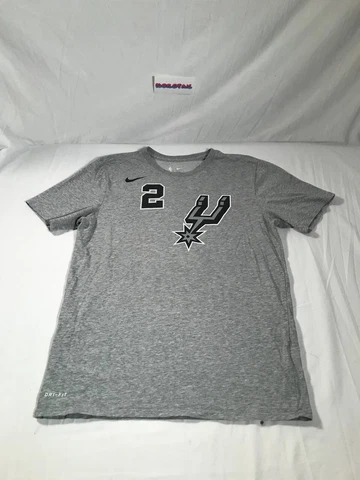 Spurs San Antonio Nike NBA Dri-Fit Shirt Medium Gray Mens Dri Fit Short Sleeve Cover
