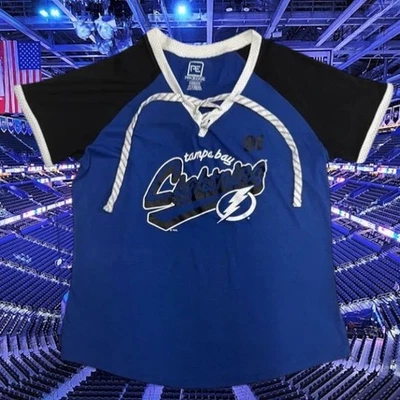 Tampa Bay Lightning Women’s Steven Stamkos 91 Blue Home ProEdge Jersey Shirt LG - Image 1 of 4