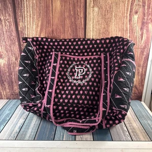 Bolso de Mano Vintage Victoria's Secret Rosa Acolchado Perro Universidad - Imagen 1 de 5