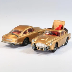 2x Corgi Toys 261 James Bond Aston Martin DB5 Goldfinger 1965 Vintage - Picture 1 of 12