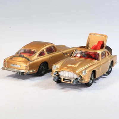 2x Corgi Toys 261 James Bond Aston Martin DB5 Goldfinger 1965 Vintage - Image 1 of 4