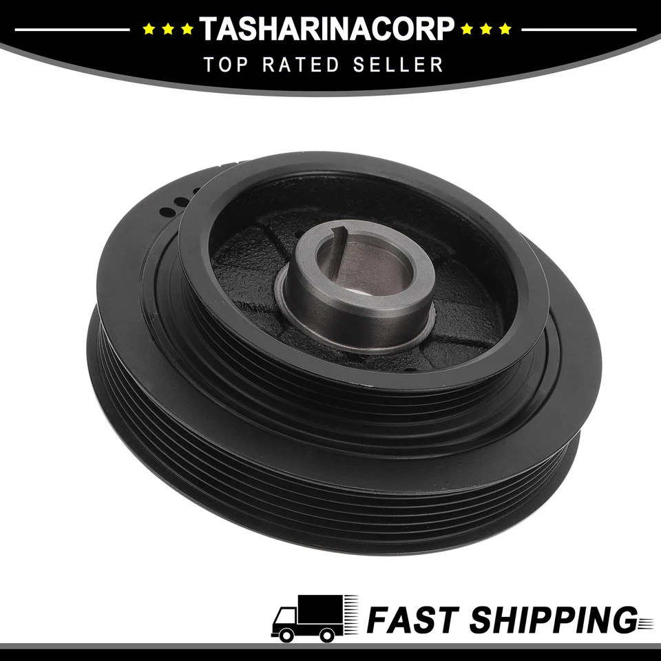 Pieza de 1 polea equilibradora armónica del cigüeñal apta para Nissan Sentra 1991-1994 Foto 1 de 4