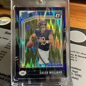 2024 Donruss Optic Caleb Williams Purple Shock Chicago Bears #201 Rookie - Foto 1 di 6