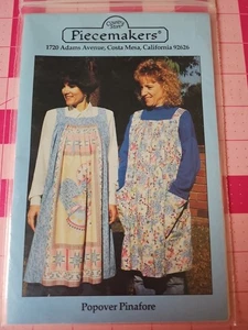 Country Store Piecemakers Popover Pinafore One Size Apron Pattern VTG Uncut - Picture 1 of 2