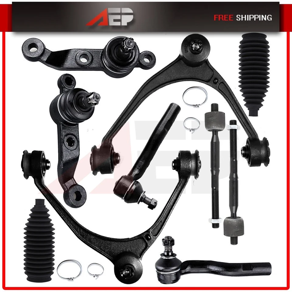For 1998-2005 Lexus GS300 Front 10 Pcs Control Arm And Ball Joint Tie Rod End - Image 1 of 1